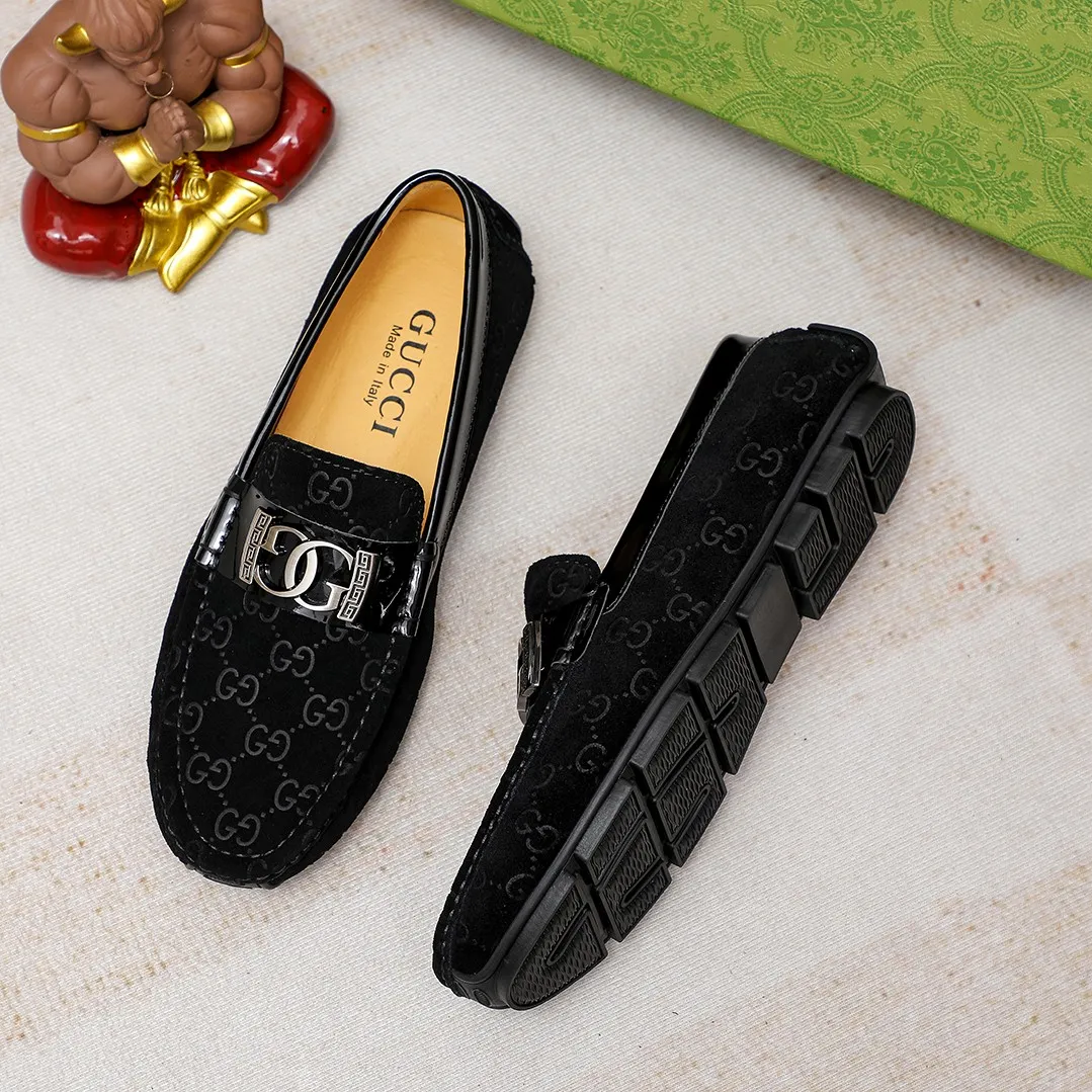 Men's shoes💰360💰🕷🕷️【 GUCCI 】Gucci's best-selling trendy men's casual slip-on shoes 🇨🇳Official website original 1:1 mold 💯Original quality, fine workmanship ☘Fashionable and versatile, perfect shape, comfortable on the feet 🍓Trendy men's recommended model, imported cowhide on the top layer 🎋High-quality pigskin lining, rubber wear-resistant and non-slip outsole, high-end atmosphere, worth owning 🍉Optional 38-44